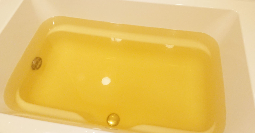 日本の名湯の十勝川モール入浴剤の湯色