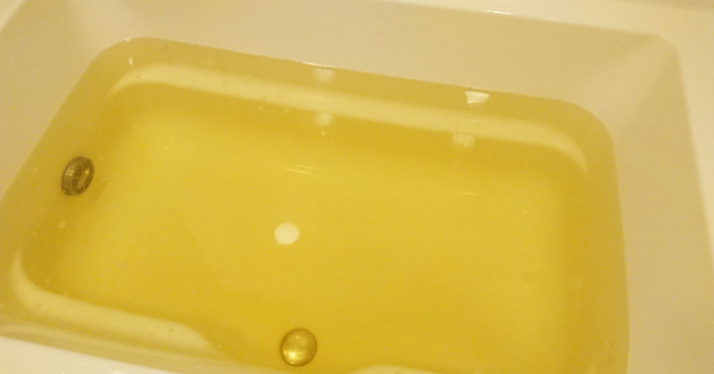 日本の名湯の嬉野温泉入浴剤の湯色