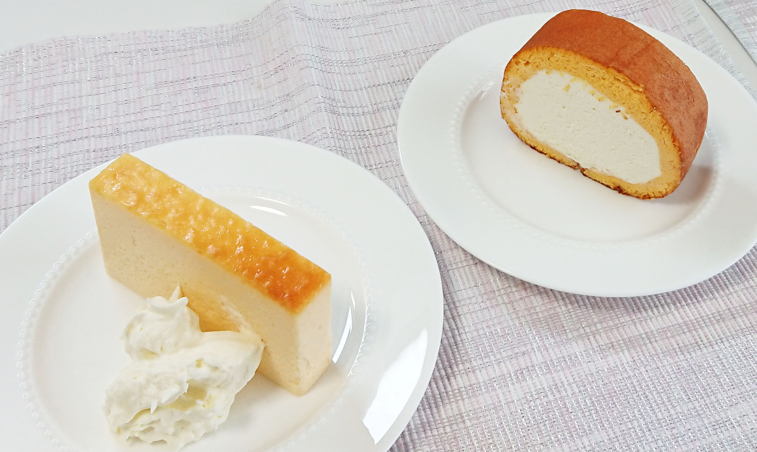加藤洋菓子店のチーズロールとチーズケーキ